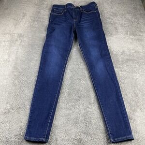 Levis 720 High‎ Rise Super Skinny Jeans Womens 29 Blue Dark Wash Mid Rise